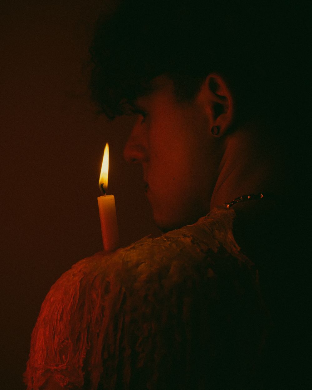 Portrait of a mysterious young man