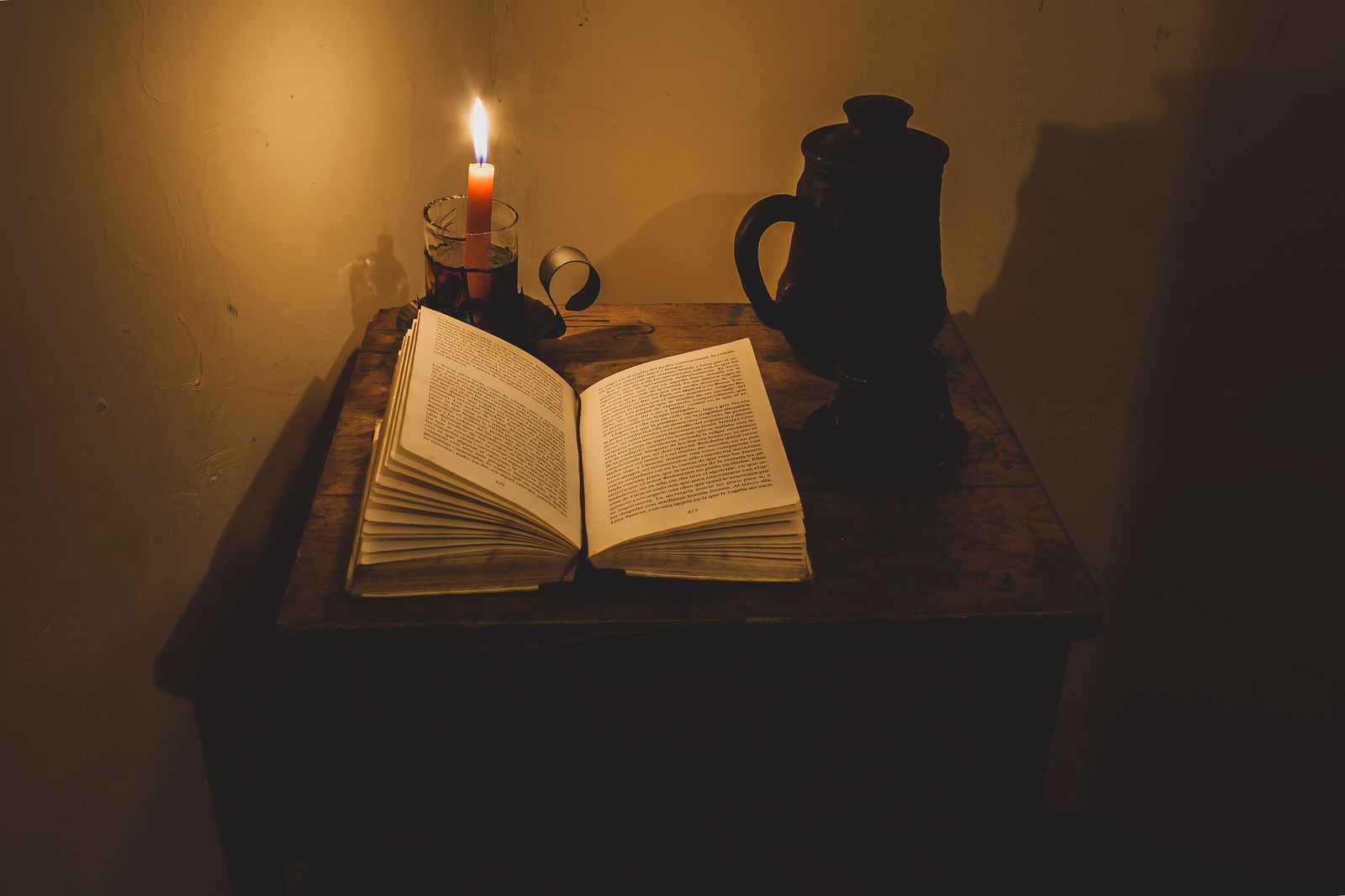 An ancient open book