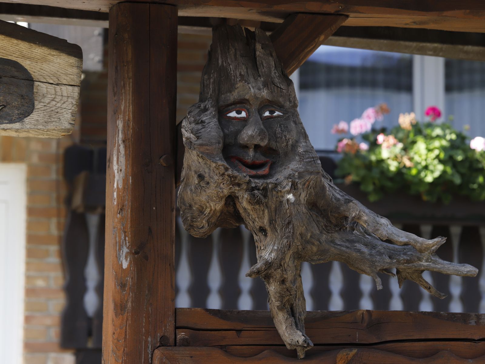An old carved figurehead