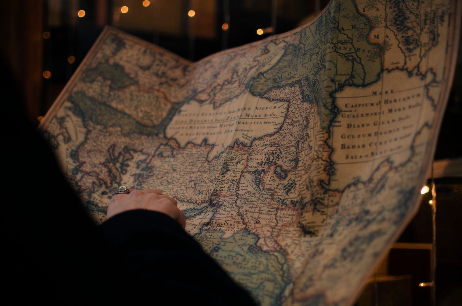 An antique fantasy map
