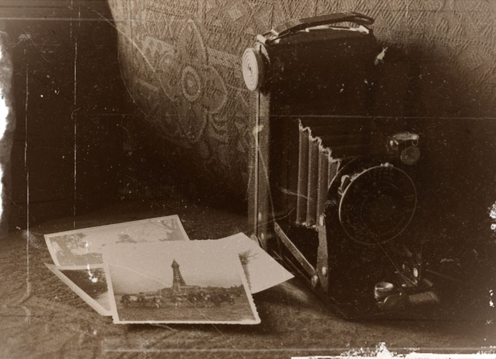 A faded seaside photograph